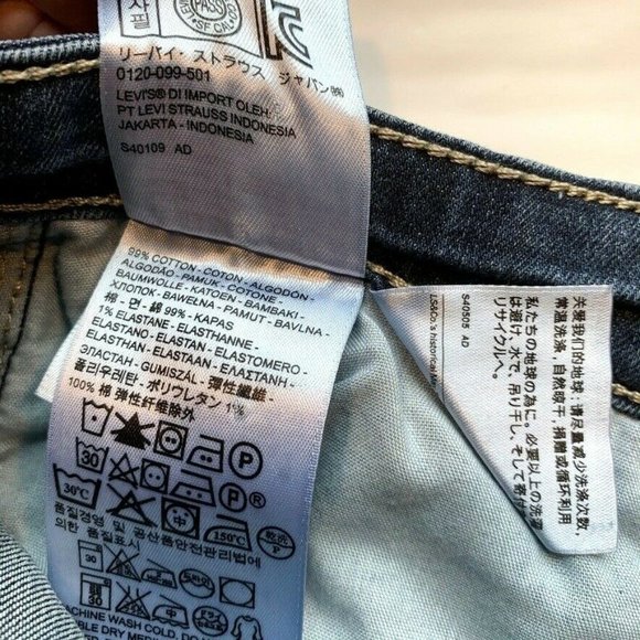 Levi's 518 Superlow Jeans Women 5 (29x31.5) Flare Bootcut Stretch Dark Denim Y2K - Picture 8 of 12